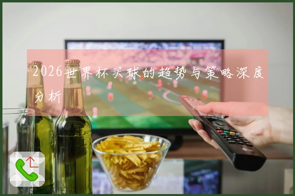 2026世界杯买球的趋势与策略深度分析